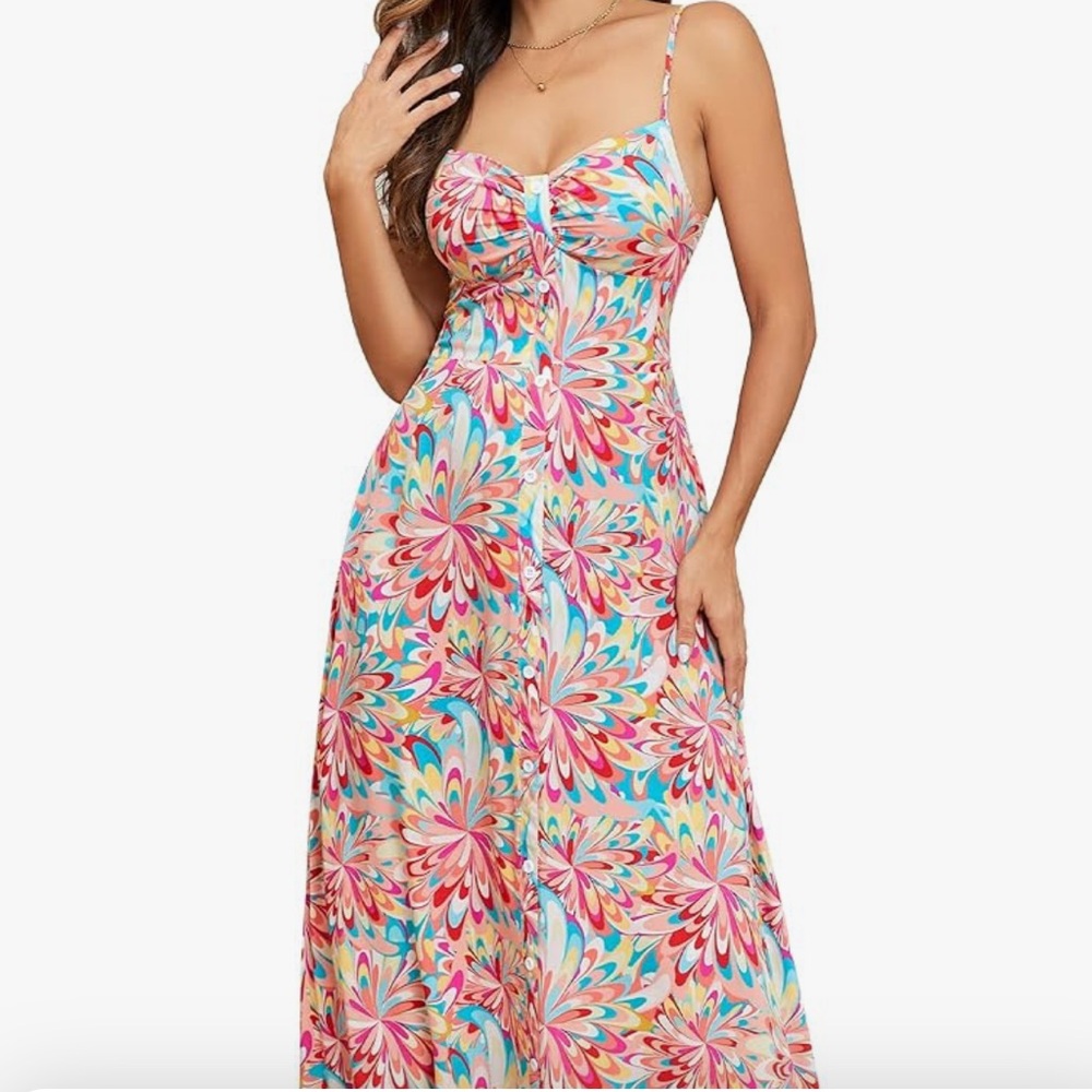 Floral Maxi Dress - Multicolor
